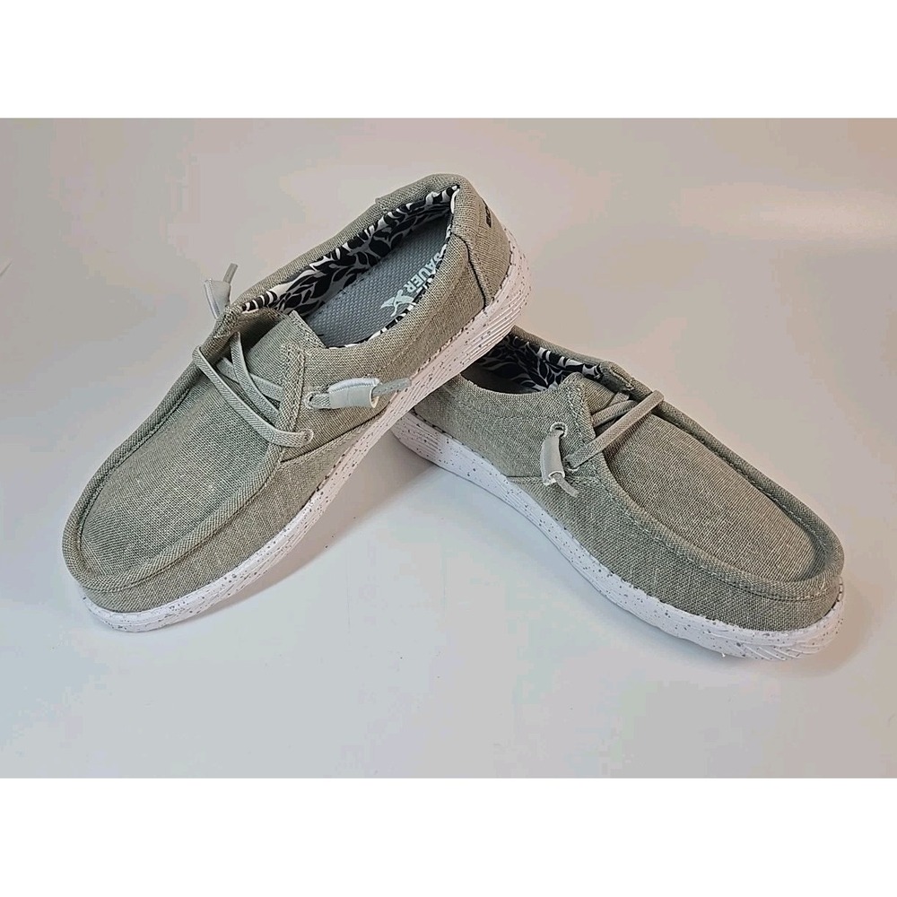 Eddie Bauer Ladies Lightweight Easy Slip On Canvas‎ Surrey Loafer Sz 8M